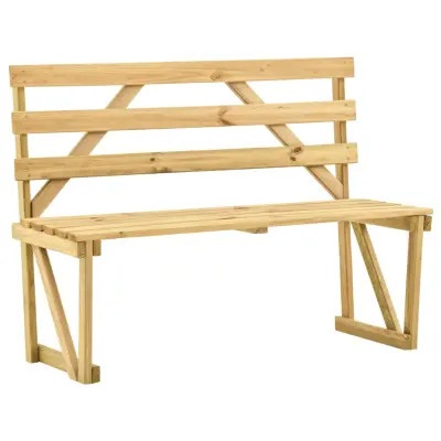 vidaXL Vrtna klop 120 cm impregnirana borovina