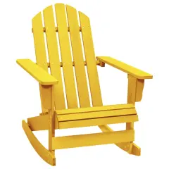 vidaXL Vrtni gugalni stol Adirondack trden les jelke rumen