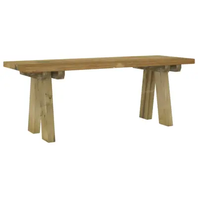 vidaXL Vrtna klop 110 cm impregnirana trdna borovina