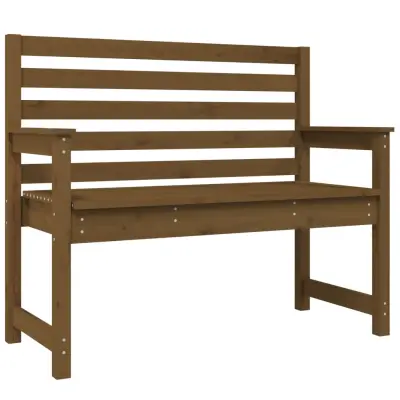 vidaXL Vrtna klop medeno rjava 109x48x91,5 cm trdna borovina