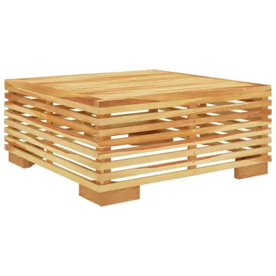 vidaXL Vrtna klubska mizica 69,5x69,5x31 cm trdna tikovina