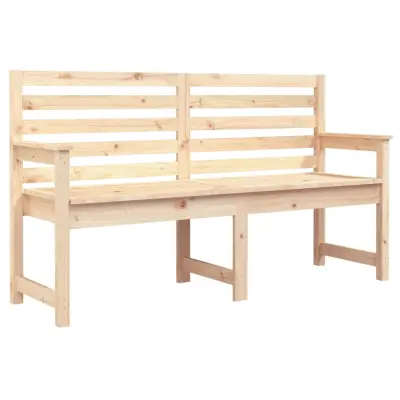vidaXL Vrtna klop 159,5x48x91,5 cm trdna borovina