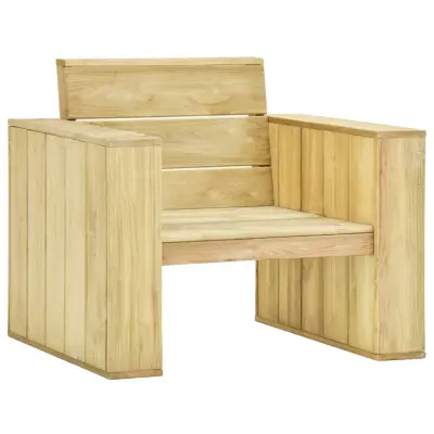 vidaXL Vrtni stol 89x76x76 cm iz impregnirane borovine