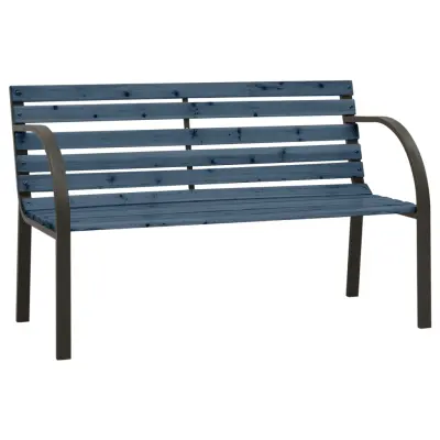 vidaXL Otroška vrtna klop 81 cm kitajska jelka siva
