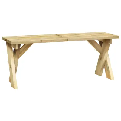 vidaXL Vrtna klop 110 cm impregnirana borovina