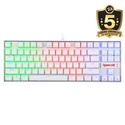 REDRAGON Kumara K552 RGB Red Switch bela tipkovnica