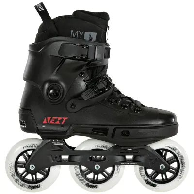 PowerSlide Next Core Black 100 rolerji, črni, velikost:  46-47