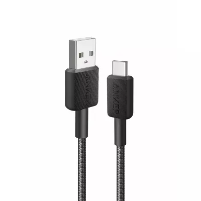 ANKER 322 USB-A to USB-C pleten kabel 0,9m črn