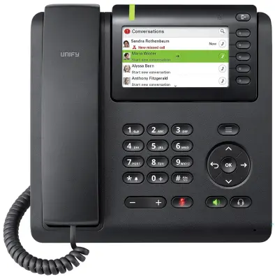 Siemens OpenScape CP600 - namizni telefon, črn