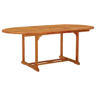 vidaXL Vrtna miza 200x100x75 cm trden les evkaliptusa