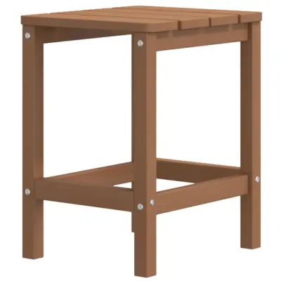 vidaXL Vrtna miza Adirondack rjava 38x38x46 cm HDPE