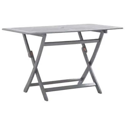 vidaXL Zložljiva vrtna miza 120x70x75 cm trden akacijev les