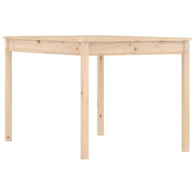 vidaXL Vrtna miza 121x82,5x76 cm trdna borovina