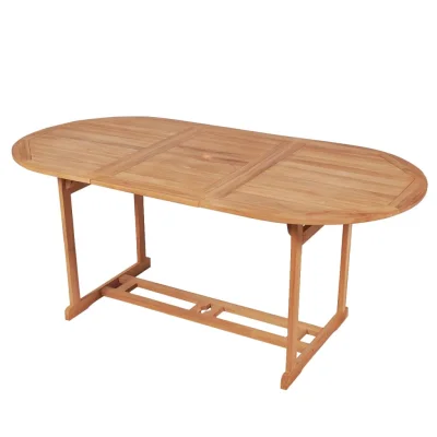 vidaXL Vrtna miza 180x90x75 cm trdna tikovina