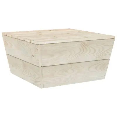 vidaXL Vrtna miza 60x60x30 cm impregnirana smrekovina