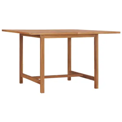 vidaXL Vrtna jedilna miza 110x110x75 cm trdna tikovina
