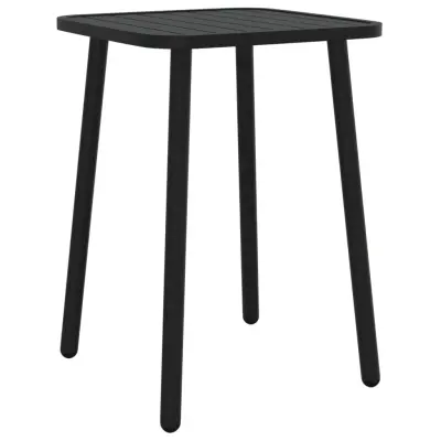 vidaXL Vrtna miza antracitna 50x50x71 cm jeklo
