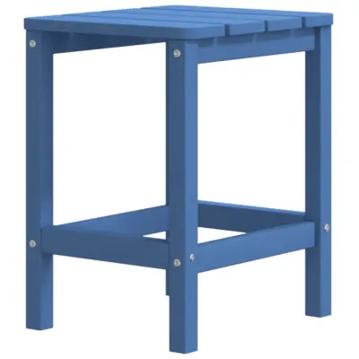 vidaXL Vrtna miza Adirondack aqua modra 38x38x46 cm HDPE