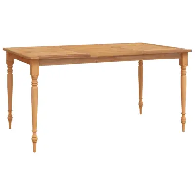 vidaXL Batavia miza 150x90x75 cm trdna tikovina