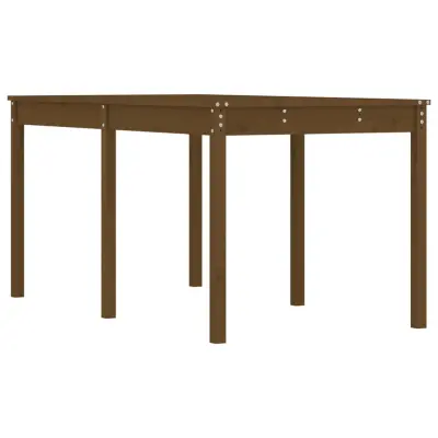 vidaXL Vrtna miza medeno rjava 159,5x82,5x76 cm trdna borovina