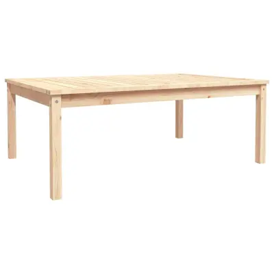 vidaXL Vrtna miza 121x82,5x45 cm trdna borovina
