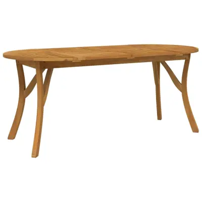 vidaXL Vrtna miza 200x90x75 cm trden akacijev les