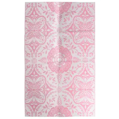 vidaXL Zunanja preproga ARAKIL roza 160x230 cm PP