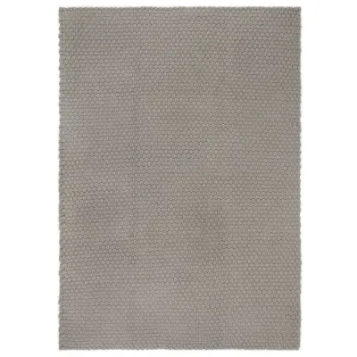 vidaXL Preproga pravokotna siva 160x230 cm bombaž