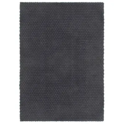 vidaXL Preproga pravokotna antracit 160x230 cm bombaž