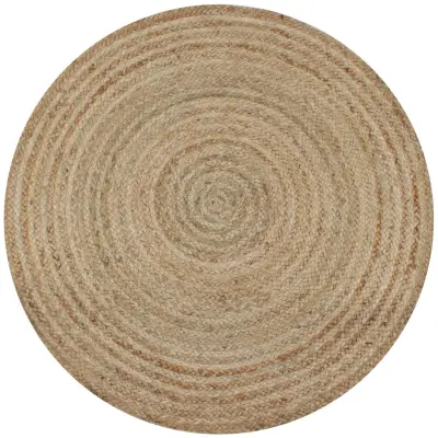 vidaXL Preproga iz pletene jute 90 cm okrogla