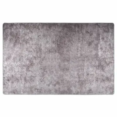 vidaXL Pralna preproga 80x150 cm siva protizdrsna