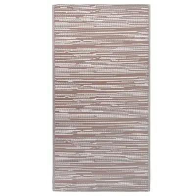 vidaXL Zunanja preproga ARAKIL rjava 80x150 cm PP