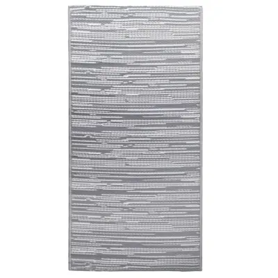 vidaXL Zunanja preproga ARAKIL siva 80x150 cm PP