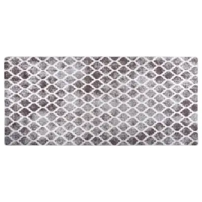 vidaXL Pralna preproga 80x300 cm večbarvna protizdrsna