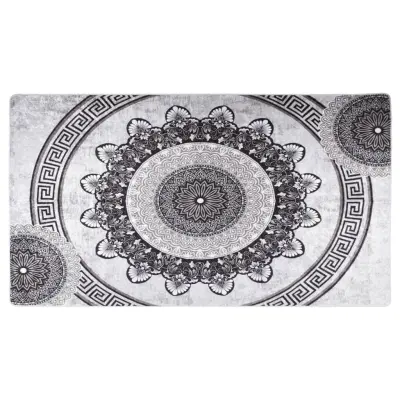 vidaXL Pralna preproga 190x300 cm večbarvna protizdrsna