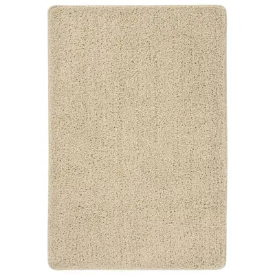 vidaXL Košata preproga krem 140x200 cm nedrseča