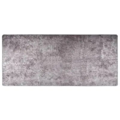 vidaXL Pralna preproga 80x300 cm siva protizdrsna