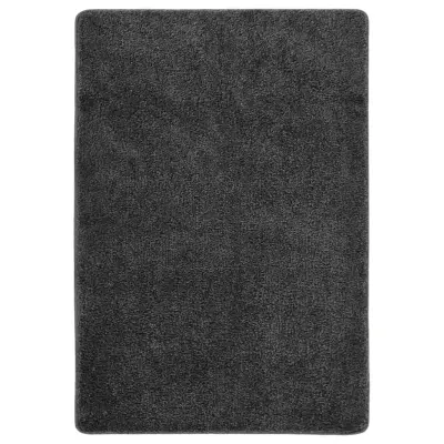 vidaXL Košata preproga temno siva 120x170 cm nedrseča
