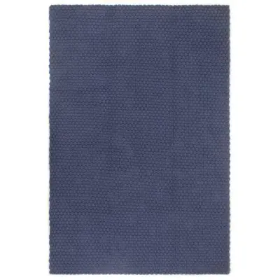 vidaXL Preproga pravokotna mornarsko modra 180x250 cm bombaž