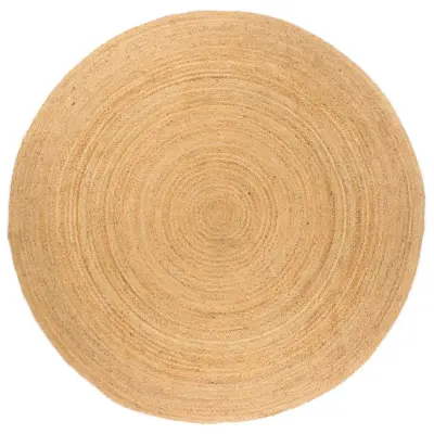 vidaXL Preproga iz pletene jute 240 cm okrogla