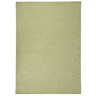vidaXL Zunanja preproga ploščato tkanje 200x280 cm zelena