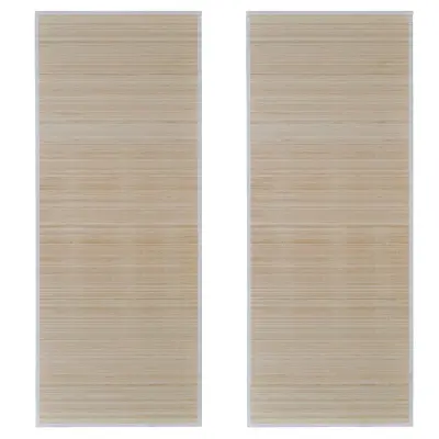 vidaXL Pravokotne preproge iz naravnega bambusa 2 kosa 120x180 cm