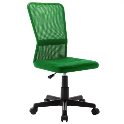 vidaXL Pisarniški stol zelen 44x52x100 cm mrežasto blago