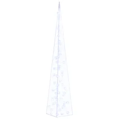 vidaXL Akrilni okrasni LED stožec moder 120 cm