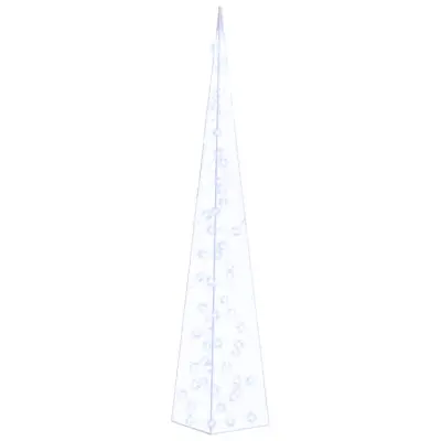vidaXL Akrilni okrasni LED stožec moder 120 cm