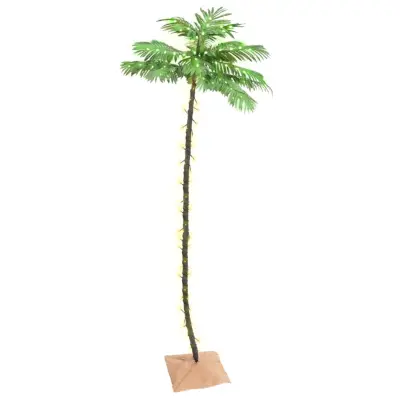 vidaXL LED palma toplo bela 192 LED lučk 300 cm
