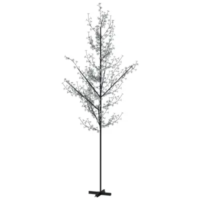 vidaXL Cvetoča češnja LED toplo bela 672 LED lučk 400 cm