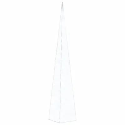 vidaXL Akrilni okrasni LED stožec hladno bel 120 cm