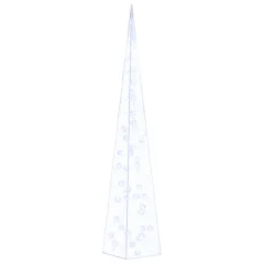 vidaXL Akrilni okrasni LED stožec moder 90 cm