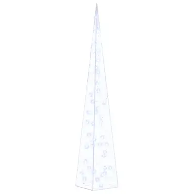 vidaXL Akrilni okrasni LED stožec moder 90 cm